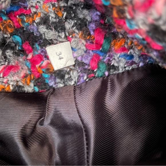 Sandro Buckle Tweed Cropped Jacket S(34) - Picture 11 of 11